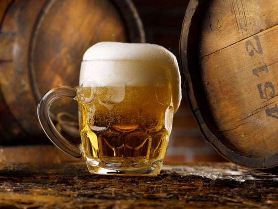 Ein Bier im Glas.